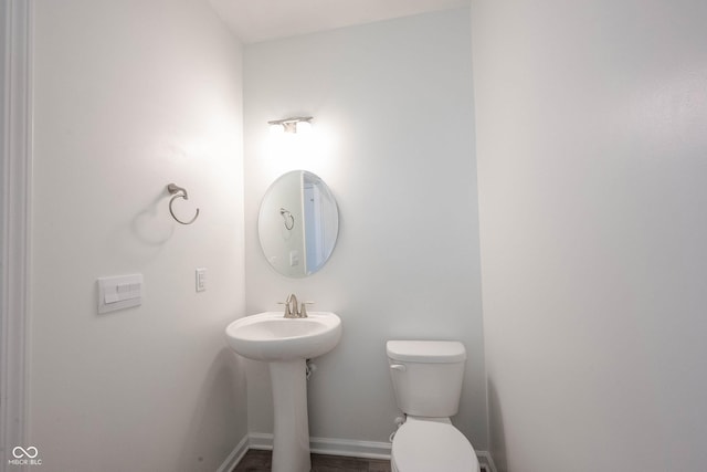 2628 Lamar Dr, Whitestown, IN 46075 - bathroom with toilet and baseboards