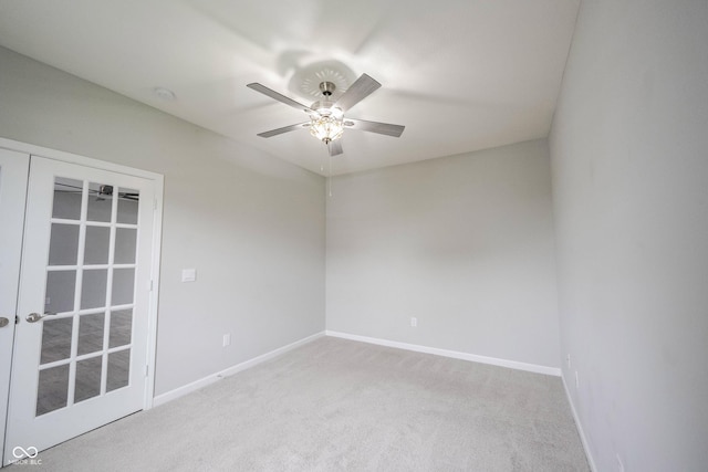 2628 Lamar Dr, Whitestown, IN 46075 - carpeted empty room with ceiling fan and a smoke detector
