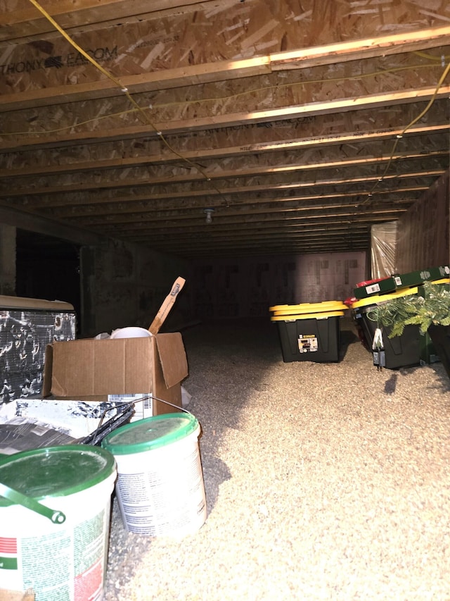 view of attic