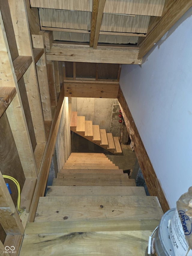 view of stairway