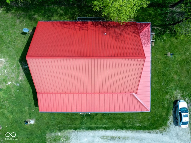 view from above of property