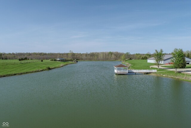 12520 E Stanley Rd, Selma, IN 47383 - view of water feature featuring a floating dock