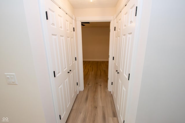 12520 E Stanley Rd, Selma, IN 47383 - corridor featuring light wood-style flooring