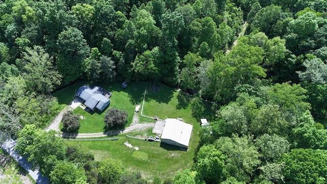 3282 S Conservation Club Rd, Morgantown, IN 46160 - aerial view of property's location featuring a heavily wooded area