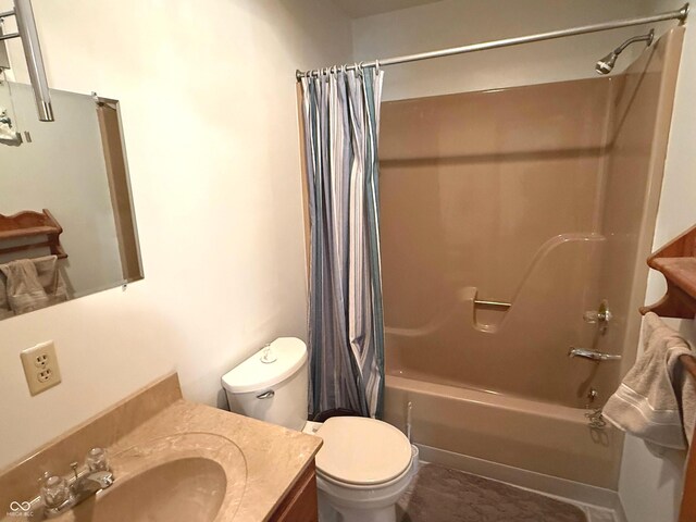 3282 S Conservation Club Rd, Morgantown, IN 46160 - full bath featuring shower / bath combo and vanity