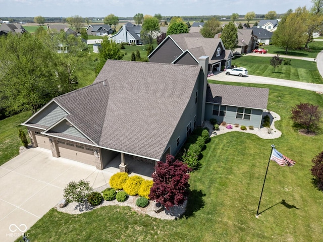 5136 Centerview Dr, Battle Ground, IN 47920 - aerial view with a residential view