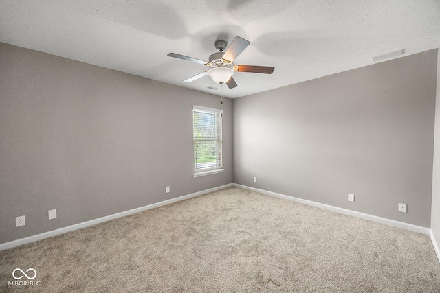 5136 Centerview Dr, Battle Ground, IN 47920 - empty room with carpet floors, baseboards, and ceiling fan