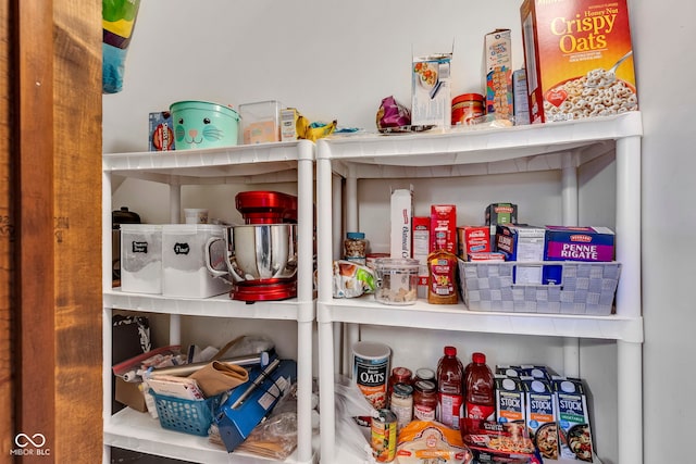 view of pantry