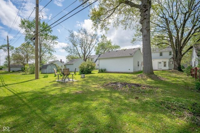 155 N Franklin Rd, Indianapolis, IN 46219 - view of yard with an outbuilding and a shed
