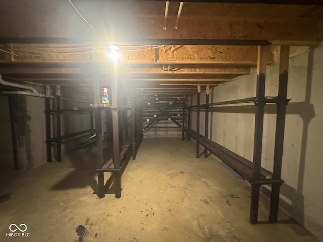 317 Legacy Blvd, Greenwood, IN 46143 - view of unfinished below grade area