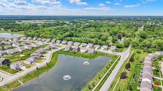 5580 Pintail Ln, Greenwood, IN 46143 - aerial perspective of suburban area with a nearby body of water