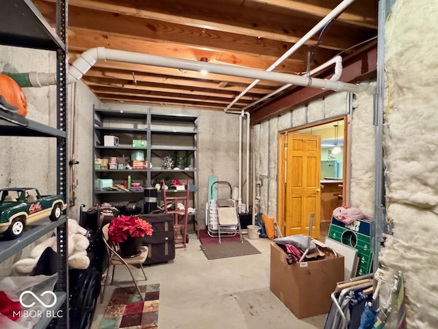 view of storage room