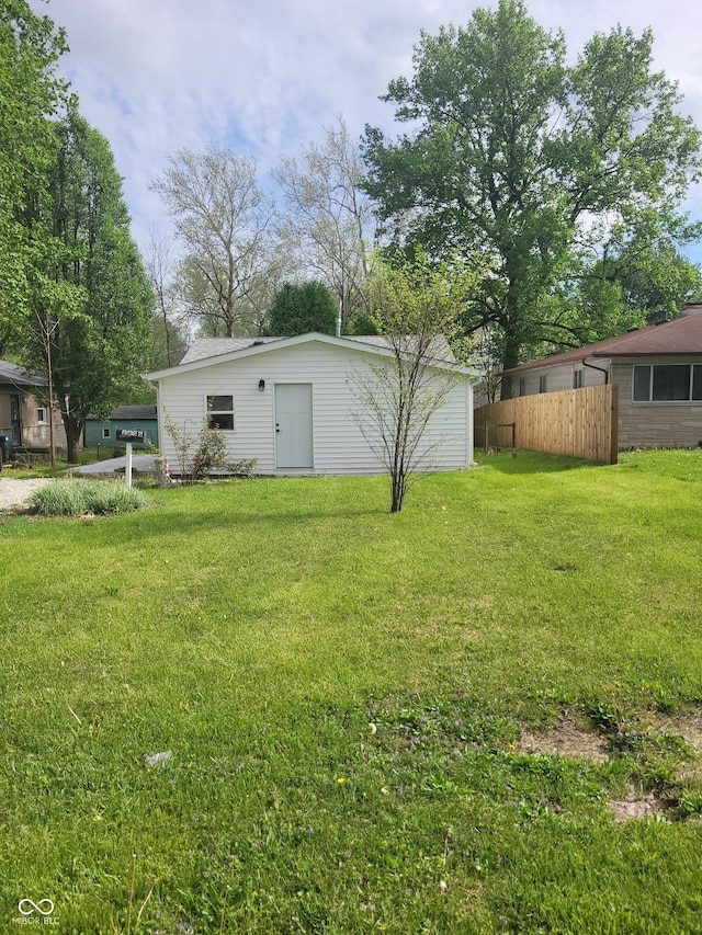2855 Walker Ave, Indianapolis, IN 46203 - view of yard with fence