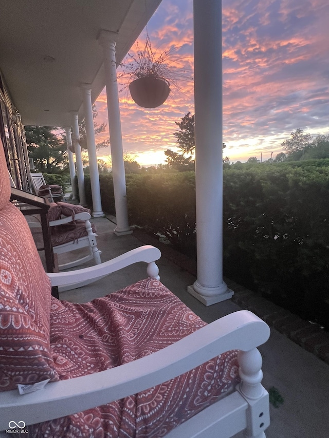 9909 E Mcgregor Rd, Indianapolis, IN 46259 - view of covered porch