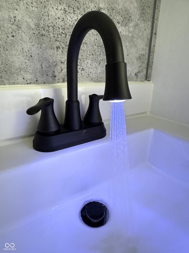 interior details featuring a sink