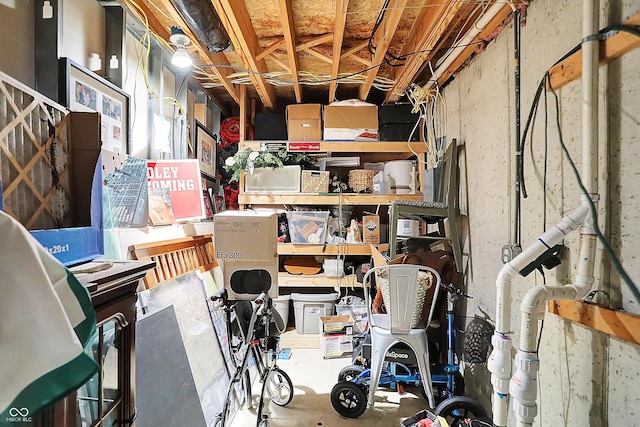 view of storage
