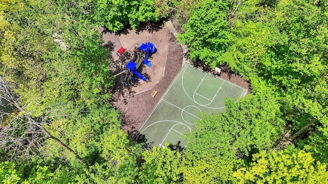 view of sport court with community basketball court