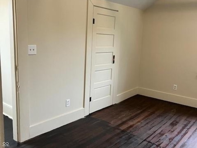 223 E Fordice St, Lebanon, IN 46052 - empty room with baseboards and dark wood-style floors