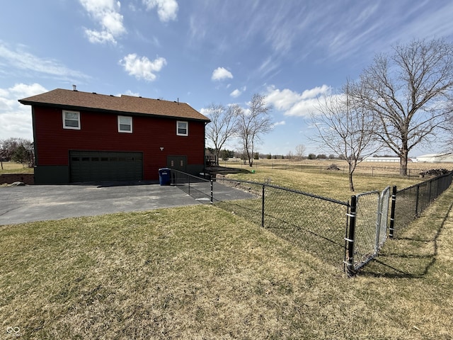 7140 N Michigan Rd, Fairland, IN 46126 - view of side of home featuring driveway and an attached garage