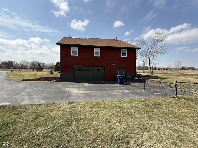 7140 N Michigan Rd, Fairland, IN 46126 - view of side of property with asphalt driveway and a garage
