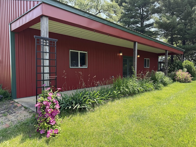 7140 N Michigan Rd, Fairland, IN 46126 - view of side of home featuring a yard