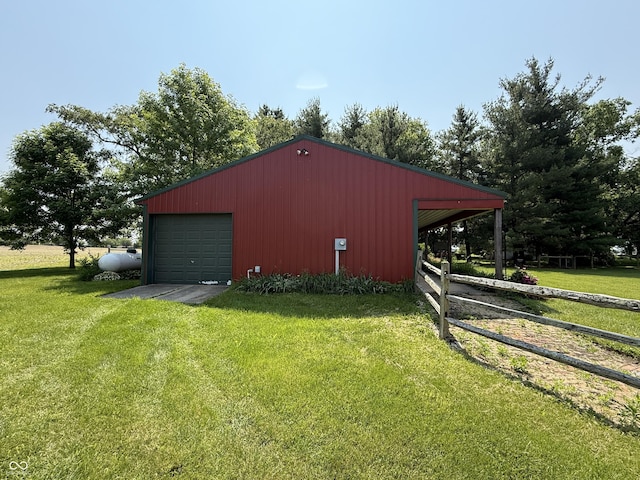 7140 N Michigan Rd, Fairland, IN 46126 - view of outdoor structure featuring driveway