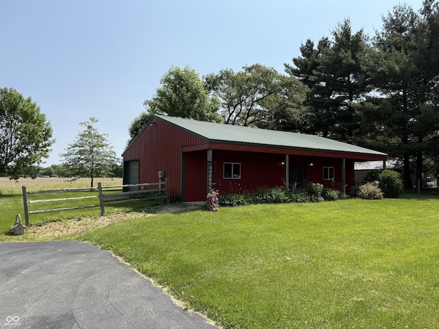7140 N Michigan Rd, Fairland, IN 46126 - view of pole building featuring driveway