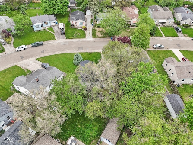 drone / aerial view with a residential view