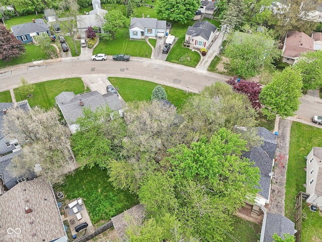drone / aerial view featuring a residential view