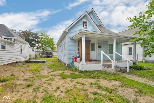 view of front of house featuring a porch