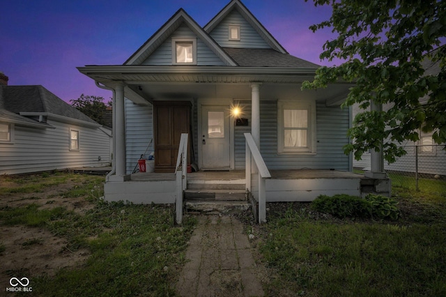 view of front facade with a porch