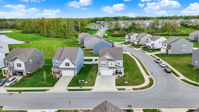 bird's eye view featuring a residential view