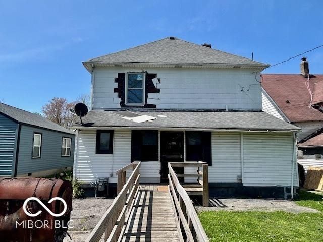 2701 N Gale St, Indianapolis, IN 46218 - view of front of home featuring a shingled roof