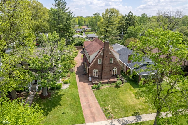 view from above of property