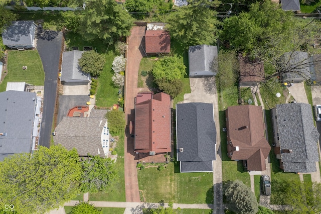 aerial overview of property's location featuring nearby suburban area