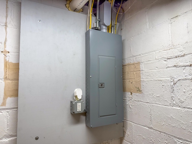 utility room with electric panel