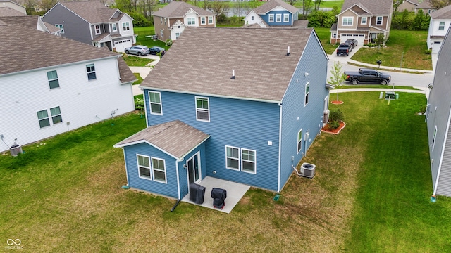 drone / aerial view featuring a residential view