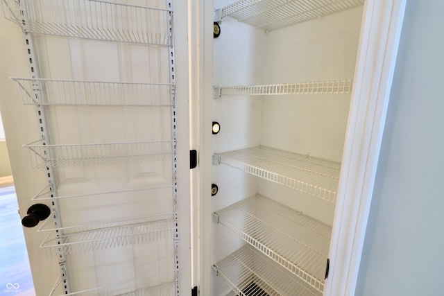 view of storage area