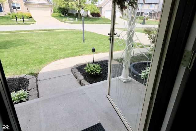 exterior space with a residential view
