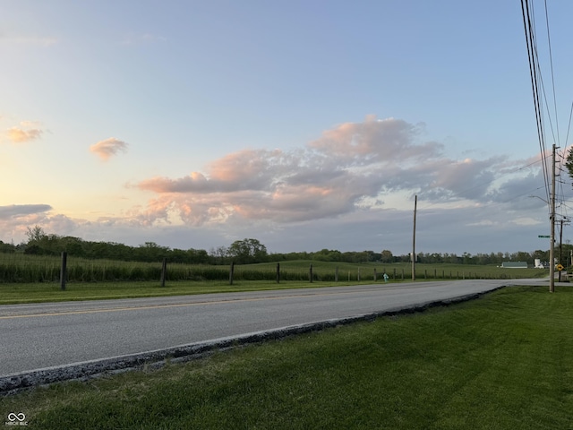 7897 Moore Rd, Indianapolis, IN 46278 - view of asphalt road featuring a rural view