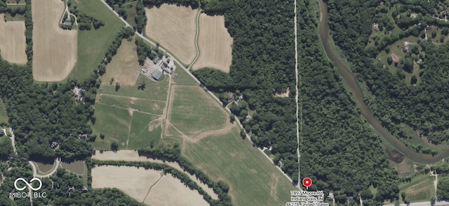 7897 Moore Rd, Indianapolis, IN 46278 - aerial view of property's location with property boundaries highlighted
