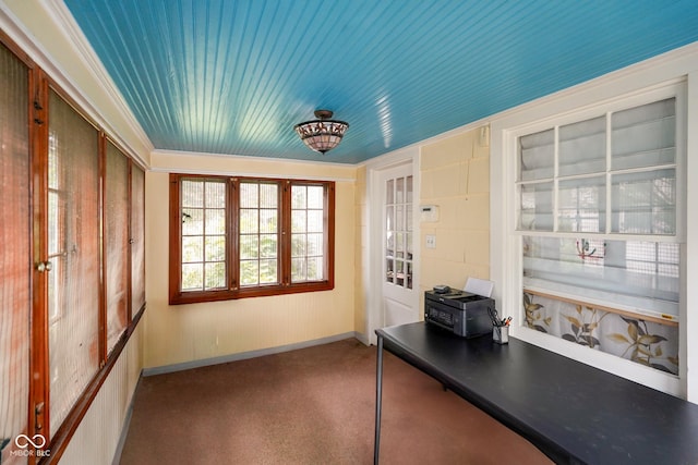 view of sunroom