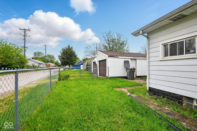 1235 N Grant Ave, Indianapolis, IN 46201 - view of yard with a detached garage and an outbuilding