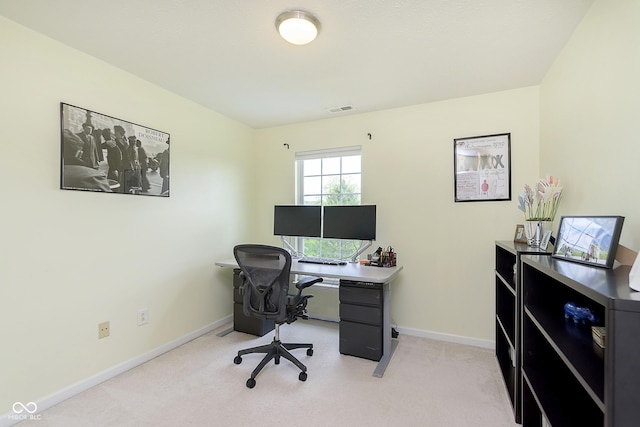 6839 Powder Dr, Indianapolis, IN 46259 - office area with baseboards and light carpet