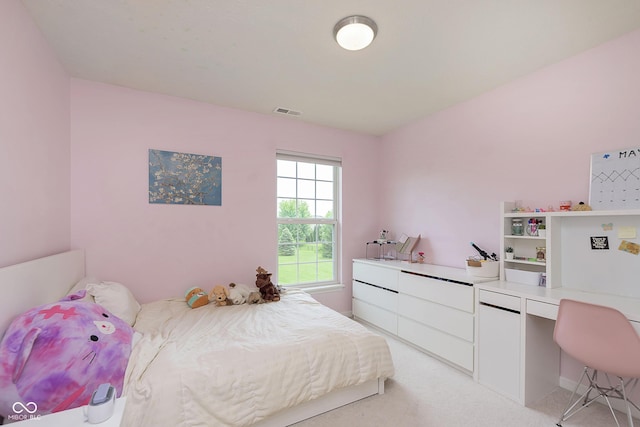 6839 Powder Dr, Indianapolis, IN 46259 - bedroom featuring light carpet and a desk