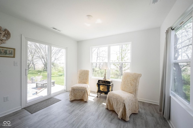 509 Tulip Tree Dr, Lapel, IN 46051 - living area featuring plenty of natural light, baseboards, and wood finished floors
