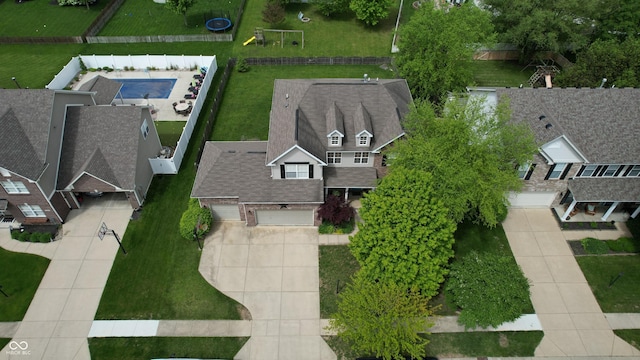 18247 Kinder Oak Dr, Noblesville, IN 46062 - aerial perspective of suburban area