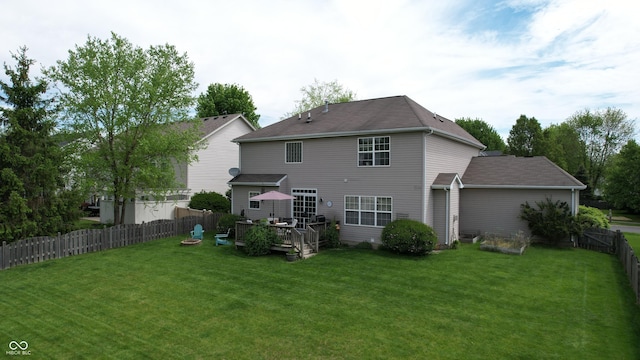 18247 Kinder Oak Dr, Noblesville, IN 46062 - rear view of property with a deck