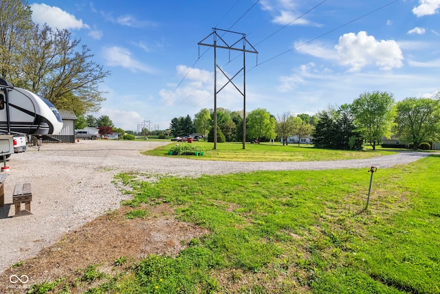 view of community with a yard