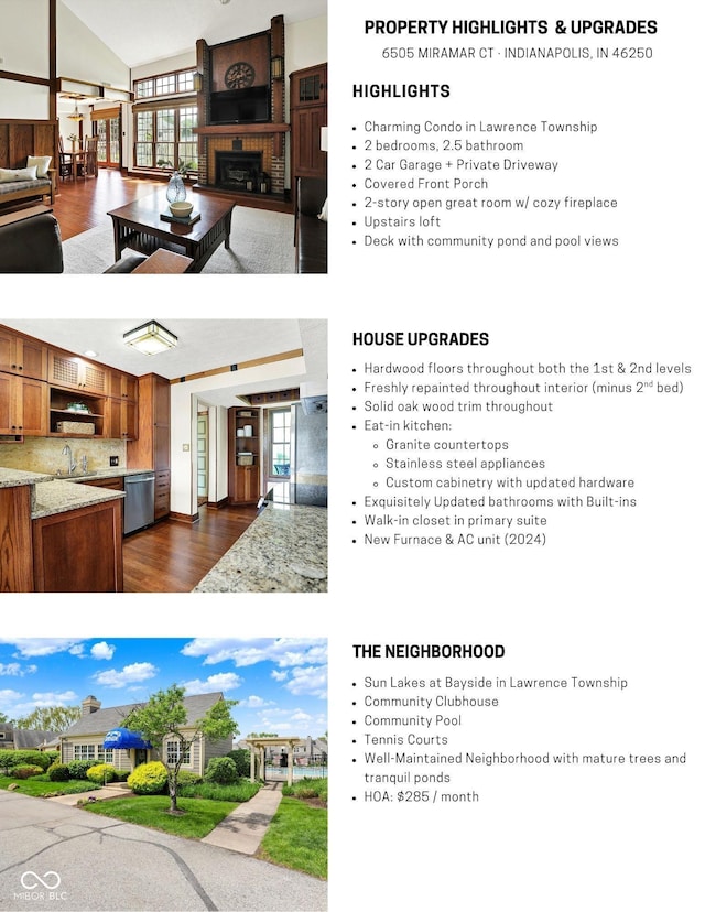 6505 Miramar Ct, Indianapolis, IN 46250 - view of a document with multiple images